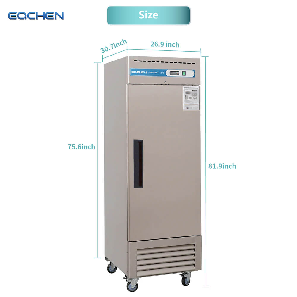 EQCHEN 27 Inch 1 Door Commercial Freezer